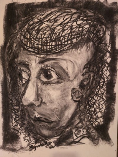 Portret in houtskool: Een studie in expressie